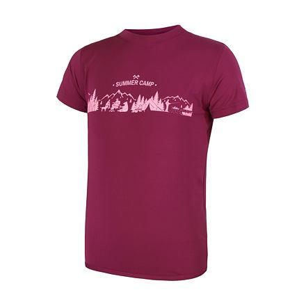 Sensor Coolmax Fresh Pt Camp lilla dětské triko krátký rukáv