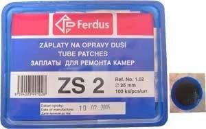 Ferdus ZS-2 Průměr 25mm BOX 100KS záplaty