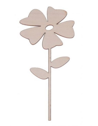 FK Dřevěná ozdoba (květina) - 14x6 cm