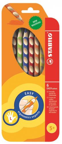 Pastelky Stabilo EASYcolors - 6 barev, pro leváky
