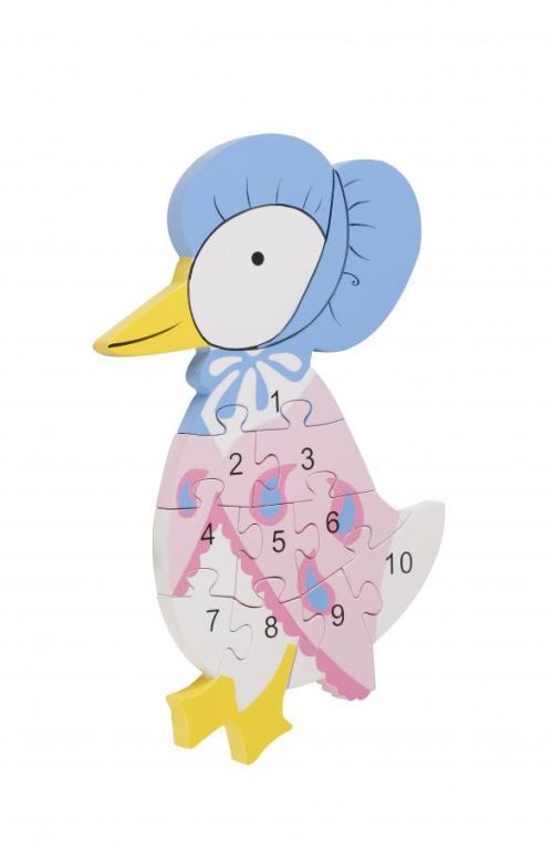 Orange Tree Toys Number Puzzle - Jemima Puddle-Duck