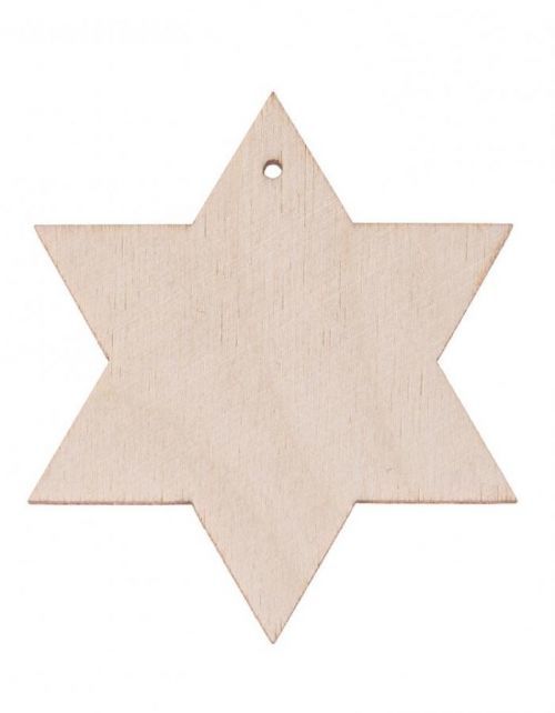 FK Dřevěná ozdoba (hvězda) - 7x7 cm