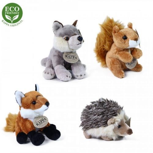 RAPPA Plyšová zvířata lesní sedící 12 - 15 cm ECO-FRIENDLY
