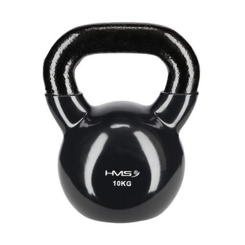 HMS Kettlebell pokrytý vinylem KNV10 10 kg, černý