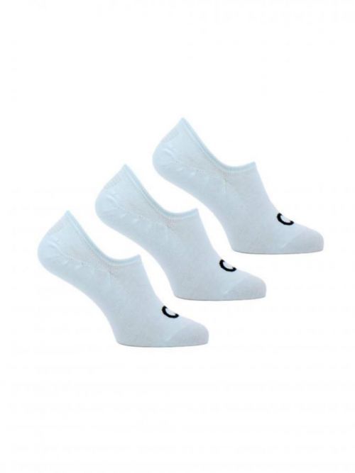 Calvin Klein pánské bílé ponožky 3 pack - ONESIZE (WHI)