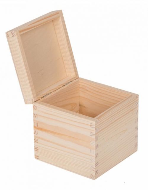 FK Dřevěná krabička  - 13x13x13,5 cm