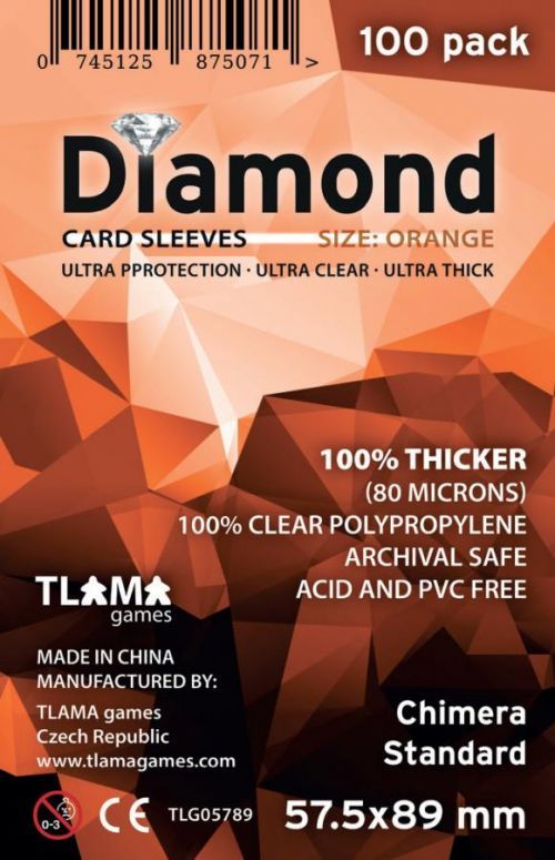 TLAMA games Obaly na karty Diamond Orange: Chimera Standard (57,5x89 mm)