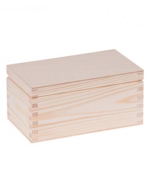 FK Dřevěná krabička - Přírodní 17x10x8 cm