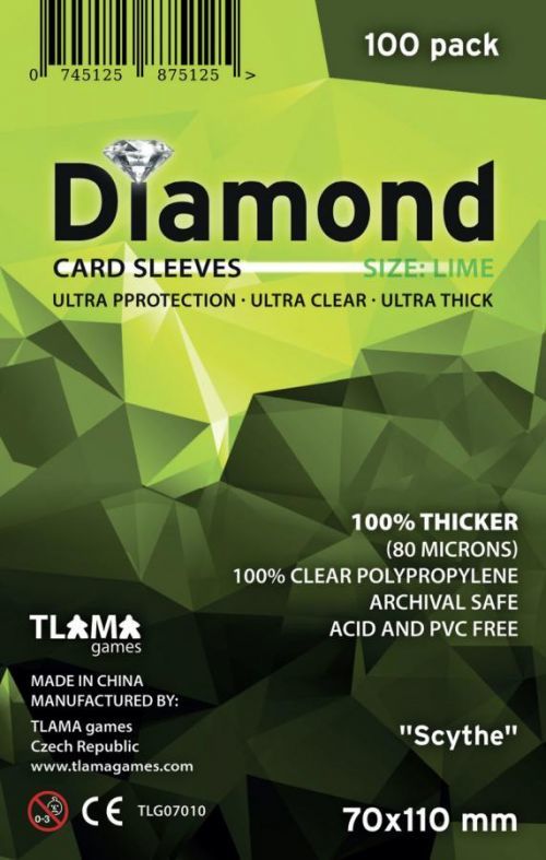 TLAMA games Obaly na karty Diamond Lime: 