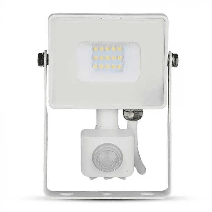 LED Solution Bílý LED reflektor 10W s pohybovým čidlem Premium Barva světla: Teplá bílá 433