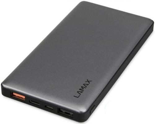 Power Bank LAMAX 10000 mAh, s funkcí rychlonabíjení - šedá