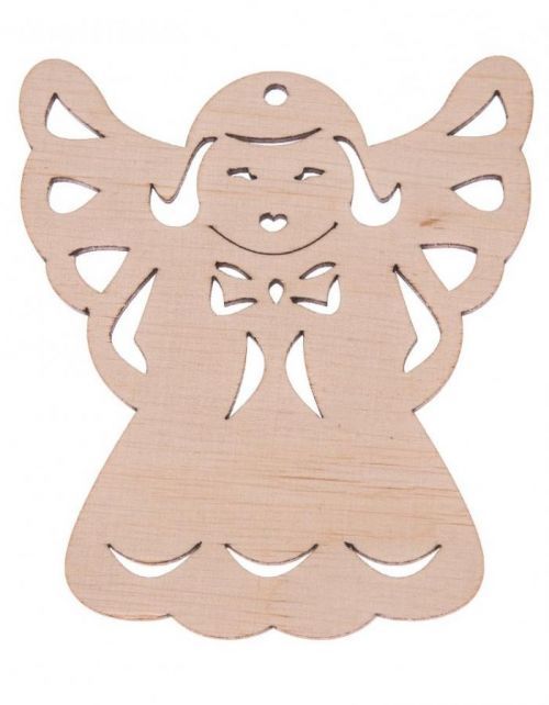 FK Dřevěná ozdoba (anděl) - 10x9 xm