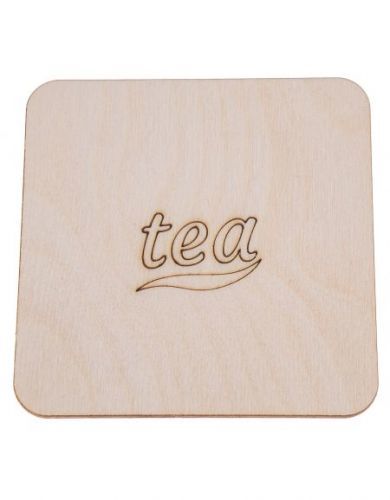 FK Dřevěná kulatá podložka / podtácek 10x10 cm