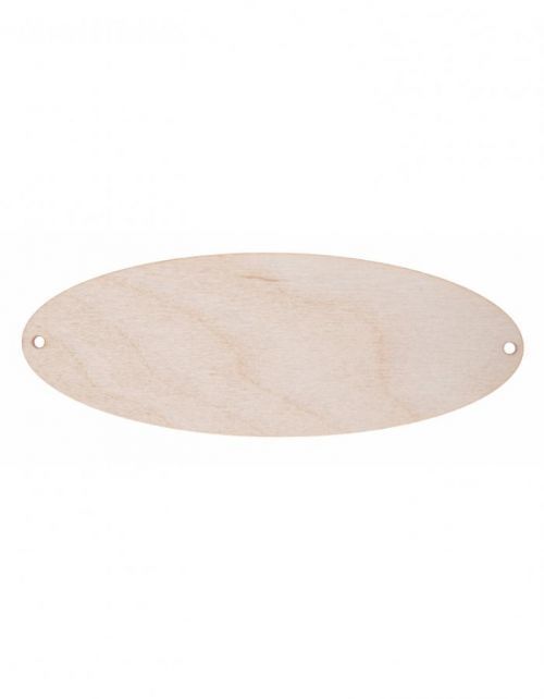 FK Dřevěná ozdoba (ovál) - 13x5 cm