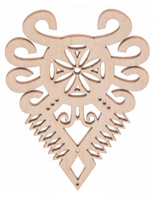 FK Dřevěná ozdoba (ornament) -10x7 cm
