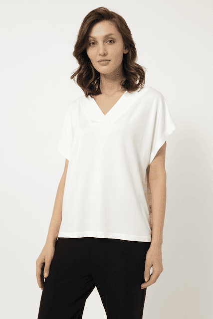 Luisa Moretti Dámské bambusové pyžamo CHIARA Krémová / Černá S