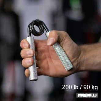 Workout Ocelové posilovací kleště prstů a zápěstí odpor 90kg/200lb wor44