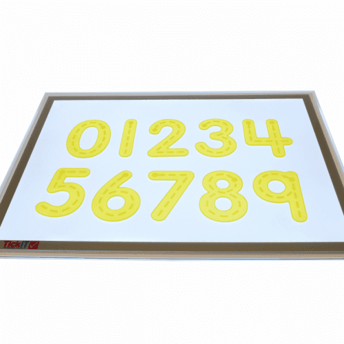 TickiT Číslice - žluté silikónové (10 ks) / Silishape Trace Number-Yellow (10 pc)