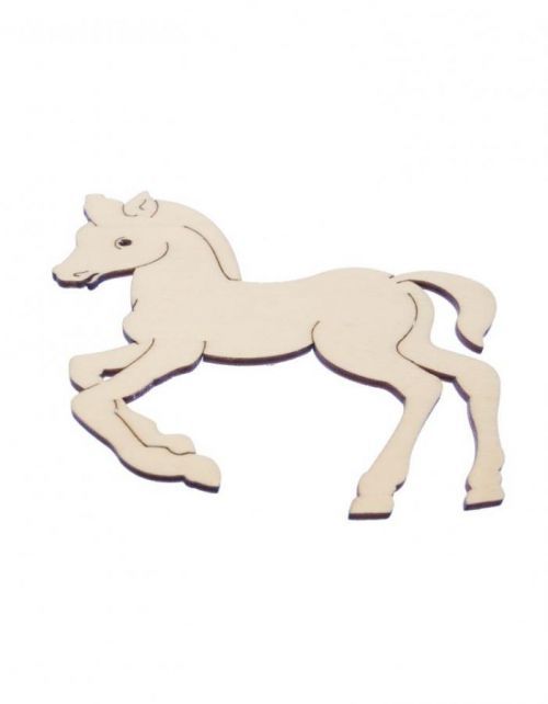 FK Dřevěná ozdoba (koník) - 10x10 cm