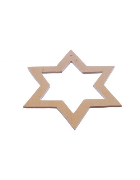 FK Dřevěná ozdoba (hvězda) 10x9 cm