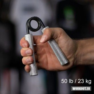 Workout Ocelové posilovací kleště prstů a zápěstí odpor 23kg/50lb wor60