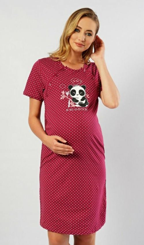 Dámská noční košile mateřská My love - žlutá S