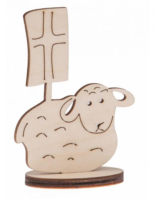 FK Dřevěná ozdoba (beránek) - 10x7 cm