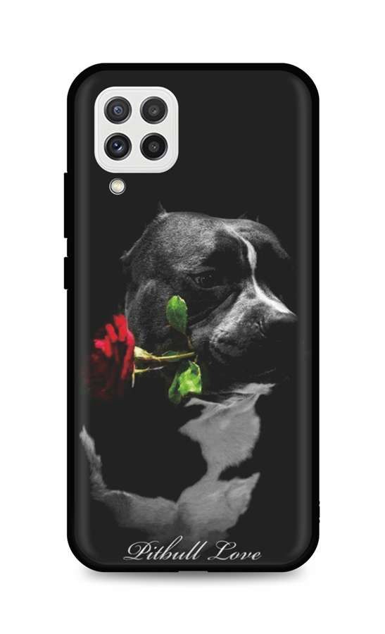 Kryt TopQ Samsung A22 silikon Pitbull Love 61094