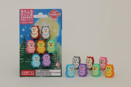 Iwako Gumy / Lucky Owl (7 PCS)