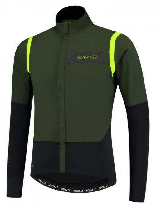 INFINITE, zimní bunda, zelená-černá-reflexní žlutá XL