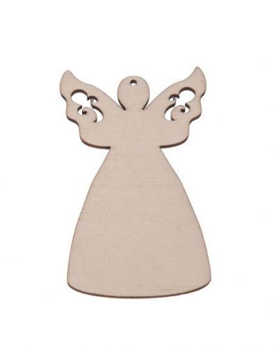FK Dřevěná ozdoba (anděl) - 8x5 cm