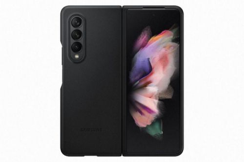 Samsung Z Fold3 Kožený zadní kryt EF-VF926LBEGWW