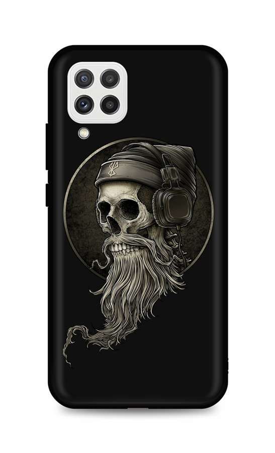 Kryt TopQ Samsung A22 silikon Music Skeleton 61078