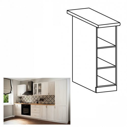 Spodní skříňka D20P SICILIA Tempo Kondela Bílá