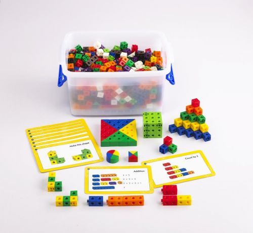 EDX Education Spojovací kostky 2cm - Třídní set (500 ks) / 2cm Linking Cube Classroom Set (500  pc)