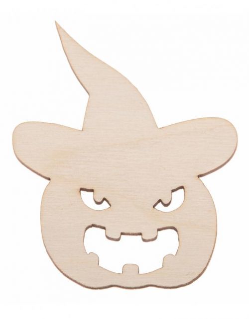 FK dřevěná ozdoba (halloween) - 8x6 cm