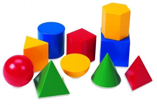 EDX Education Velký set geometrických tvarů / Large Geometric Solids