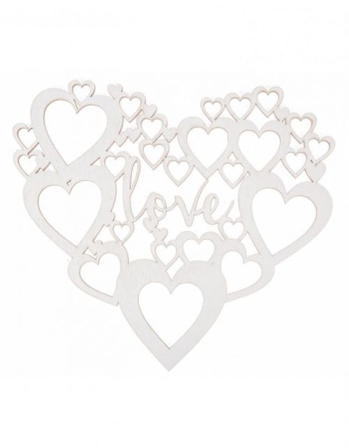 FK Dřevěná ozdoba (srdce) - 20x18 cm