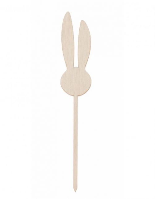 FK Dřevěná zapichovací ozdoba (zajíček) - 15x2,5 cm