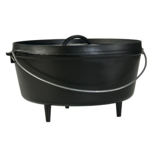 Dvojitý litinový hrnec Lodge Camp Dutch Oven s poklicí  9,4 l