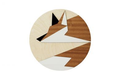 Fox Wooden Image