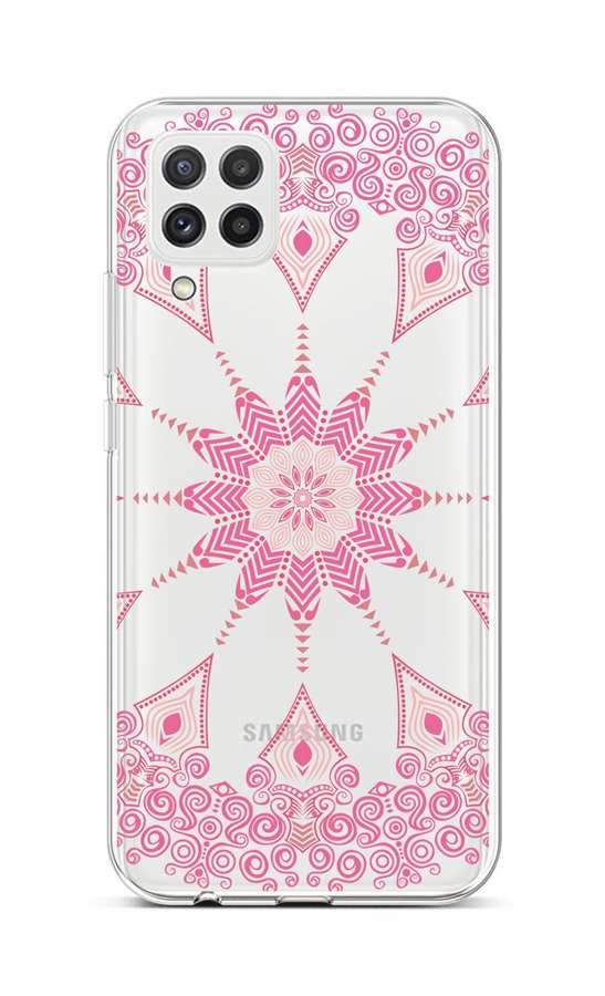 Kryt TopQ Samsung A22 silikon Pink Mandala 60538