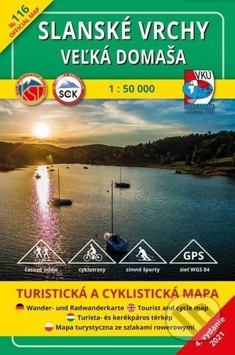 Turistická mapa 116 - Slanské vrchy - Veľká Domaša 1:50 000 - VKÚ Harmanec