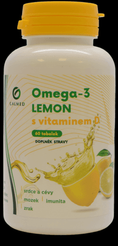 Galmed Omega 3 Lemon s Vitaminem D 60 tobolek