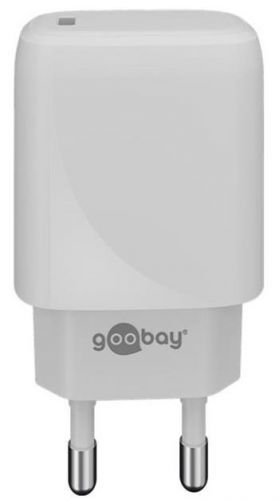 Napájecí a nabíjecí adaptér 230V na USB-C PD (Fast charge) 20W, bílý