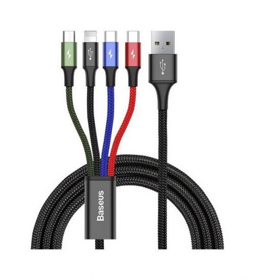 Datový kabel na mobil značky Baseus (CA1T4-B01) 1,2m 4v1 barevný 61234