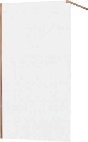 MEXEN KIOTO Sprchová zástěna WALK-IN 110x200 cm 8 mm, růžové zlato, matné sklo 800-110-101-60-30