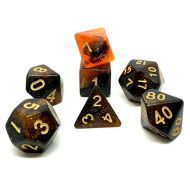 Dice4friends Dice Set Confetti: Galaxy Amber (7)