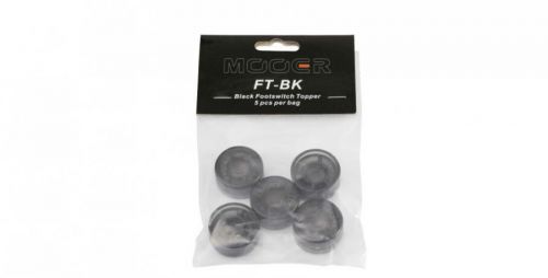 Mooer Candy Footswitch Topper, black, 5 pcs.