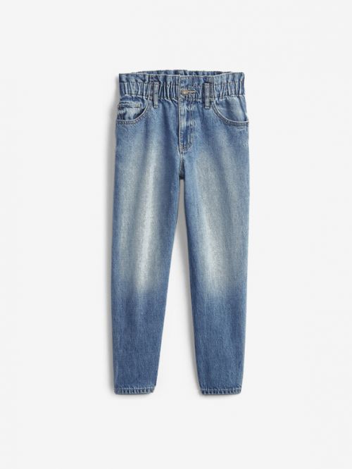 GAP Mom Jeans dětské Modrá